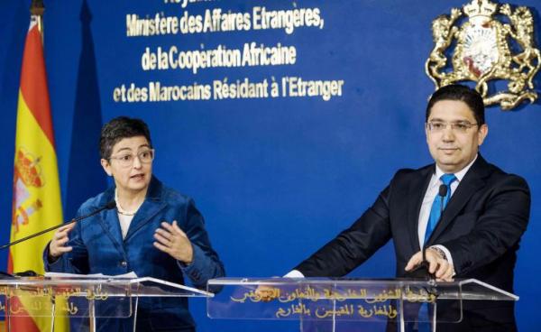 بوريطة يتجاهل الحديث وزيرة الخارجية الإسبانية بروما